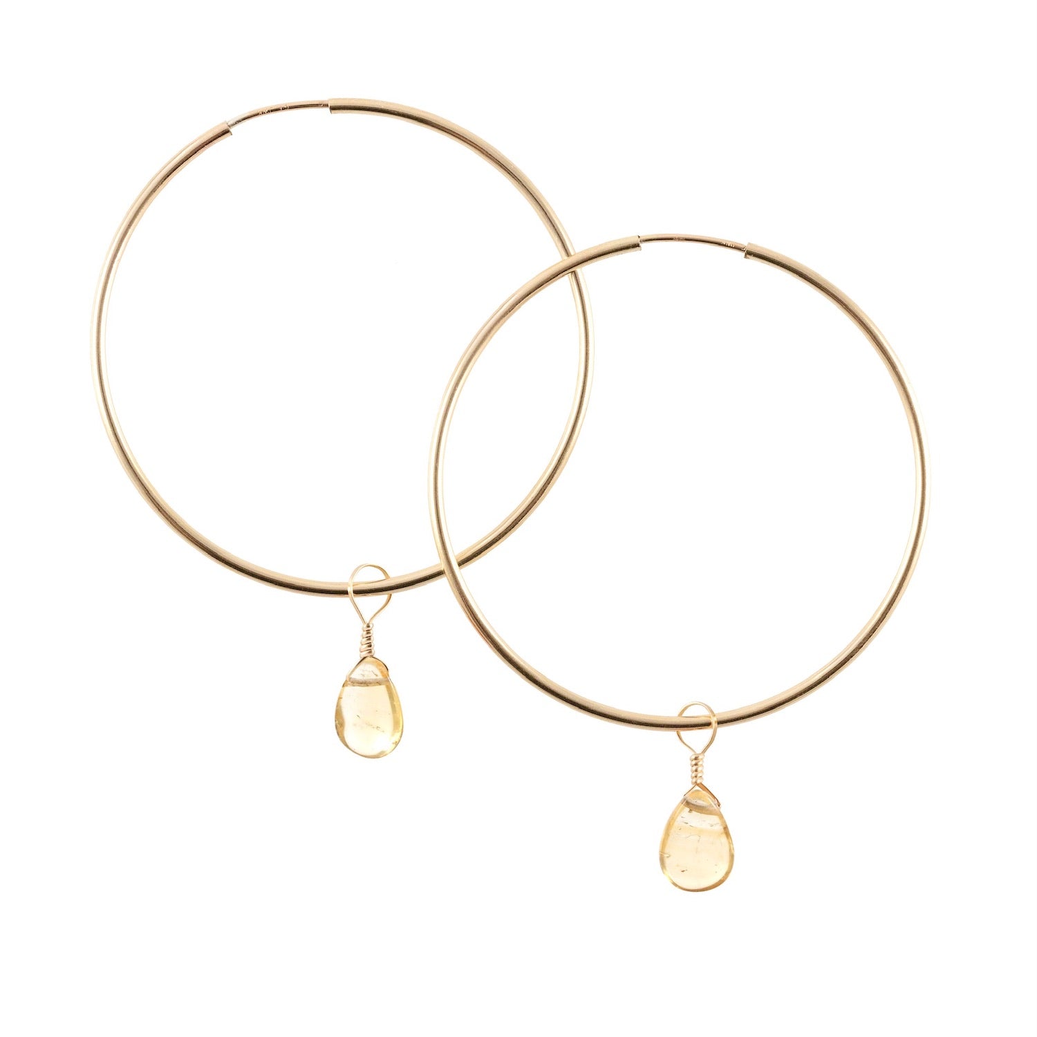 simple gold hoop earrings