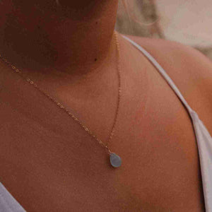 march birthstone necklace gift aquamarine jewelry