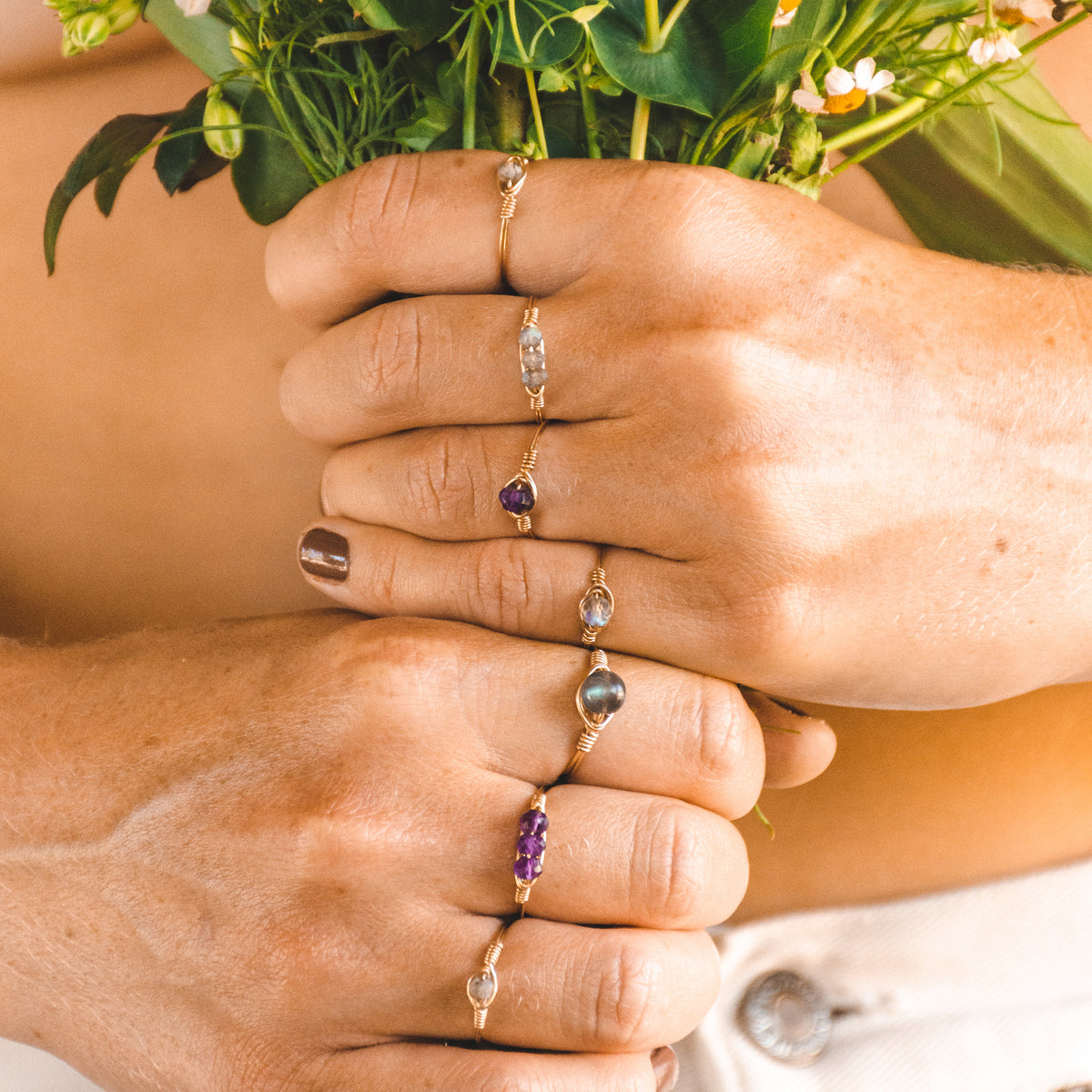 Labradorite Simple Ring - Main Image