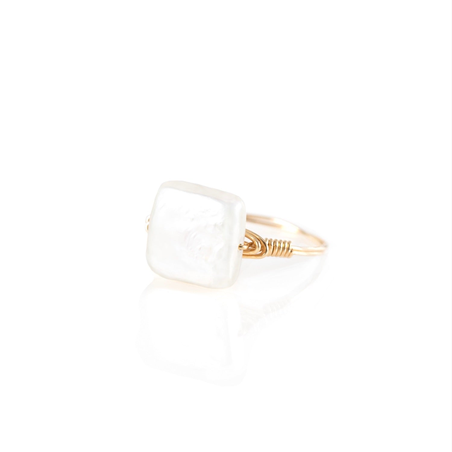 unique pearl ring gold