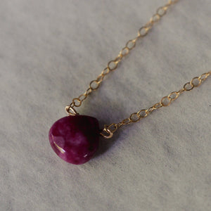 Multi-Gemstone Pink and Red Ruby Necklace