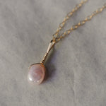 Pink Pearl Simple Pendant Necklace