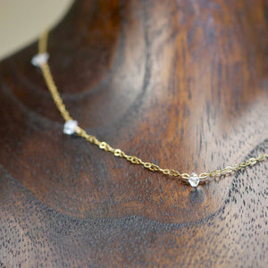 Herkimer Diamond Multi-Gemstone Choker Necklace