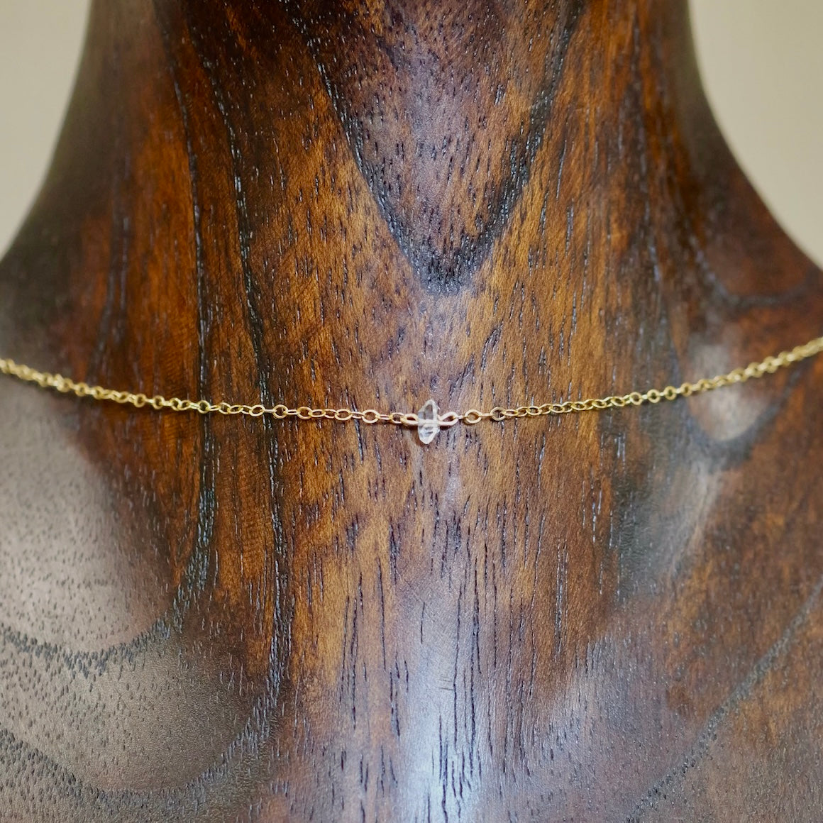 Herkimer Diamond Simple Choker Necklace