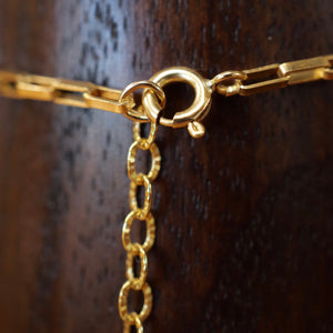 Herkimer Diamond Multi-Gemstone Paperclip Chain Bracelet | 14k Gold Filled