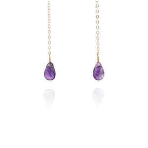 amethyst gemstone earrings