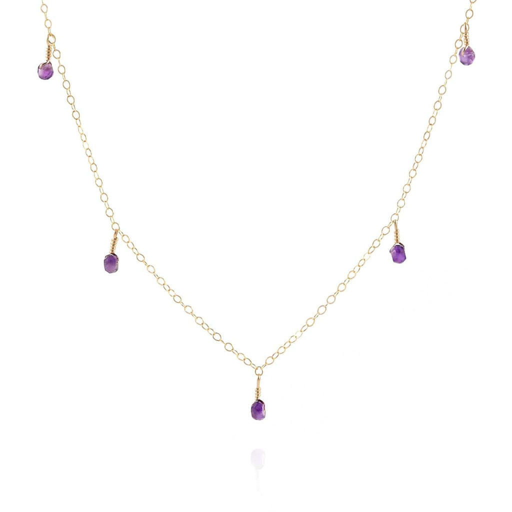 amethyst statement necklace semi-precious gemstone jewelry store