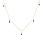 amethyst statement necklace semi-precious gemstone jewelry store