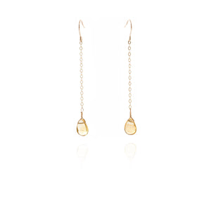 citrine drop earrings gemstone