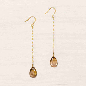 gold citrine gemstone jewelry earrings
