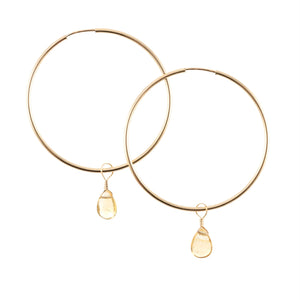simple gold hoop earrings