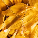 Citrine Simple Necklace - Kindness Gems LLC