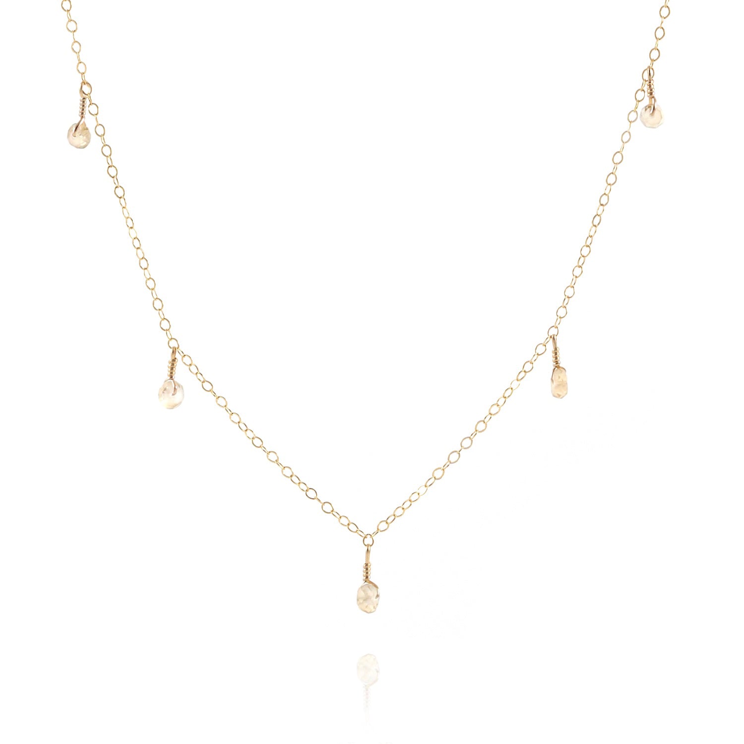 citrine gemstone statement necklace jewelry