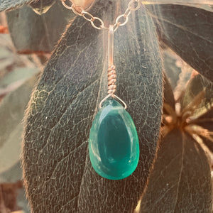 green onyx lifestyle necklace may birthstone