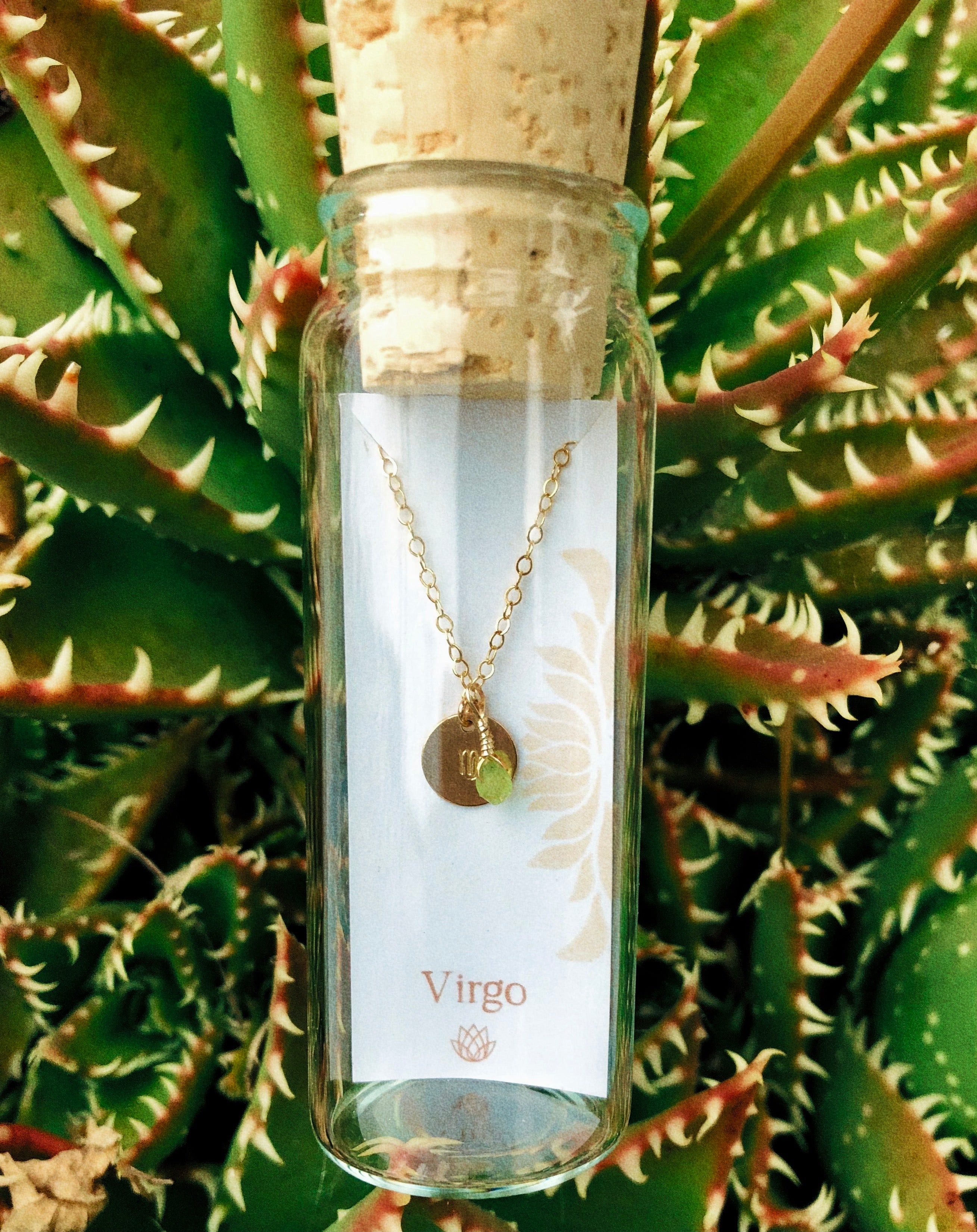 Virgo Zodiac Necklace - Kindness Gems LLC