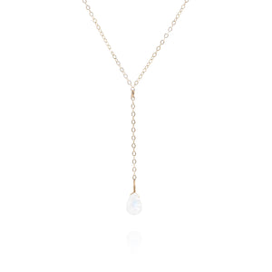 moonstone gemstone jewelry lariat necklace
