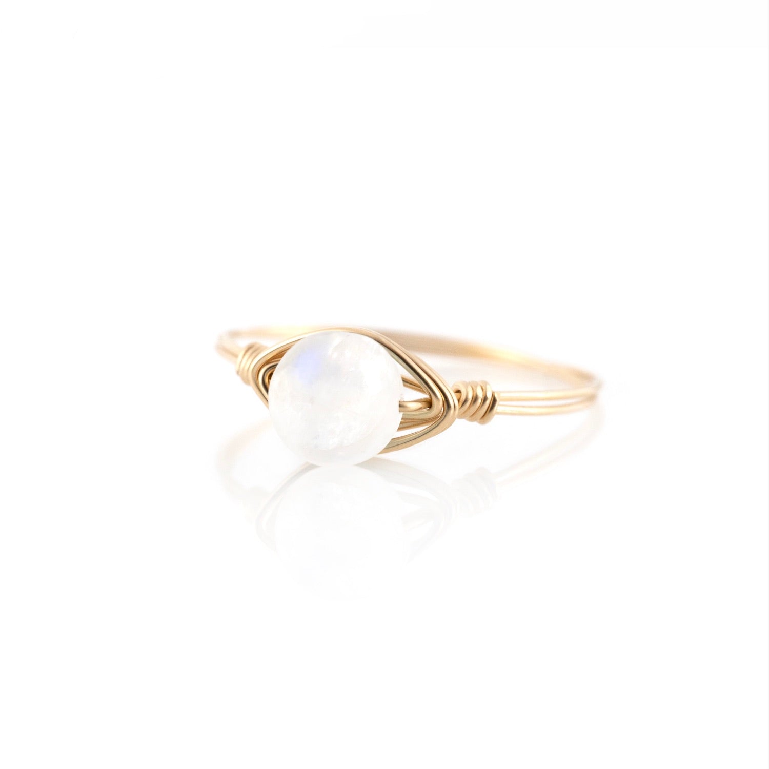 moonstone simple ring gemstone jewelry store