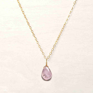 Charming 14k Gold Filled Rose Quartz Pendant Necklace – Oval Gemstone, 585 Style, Made In Germany