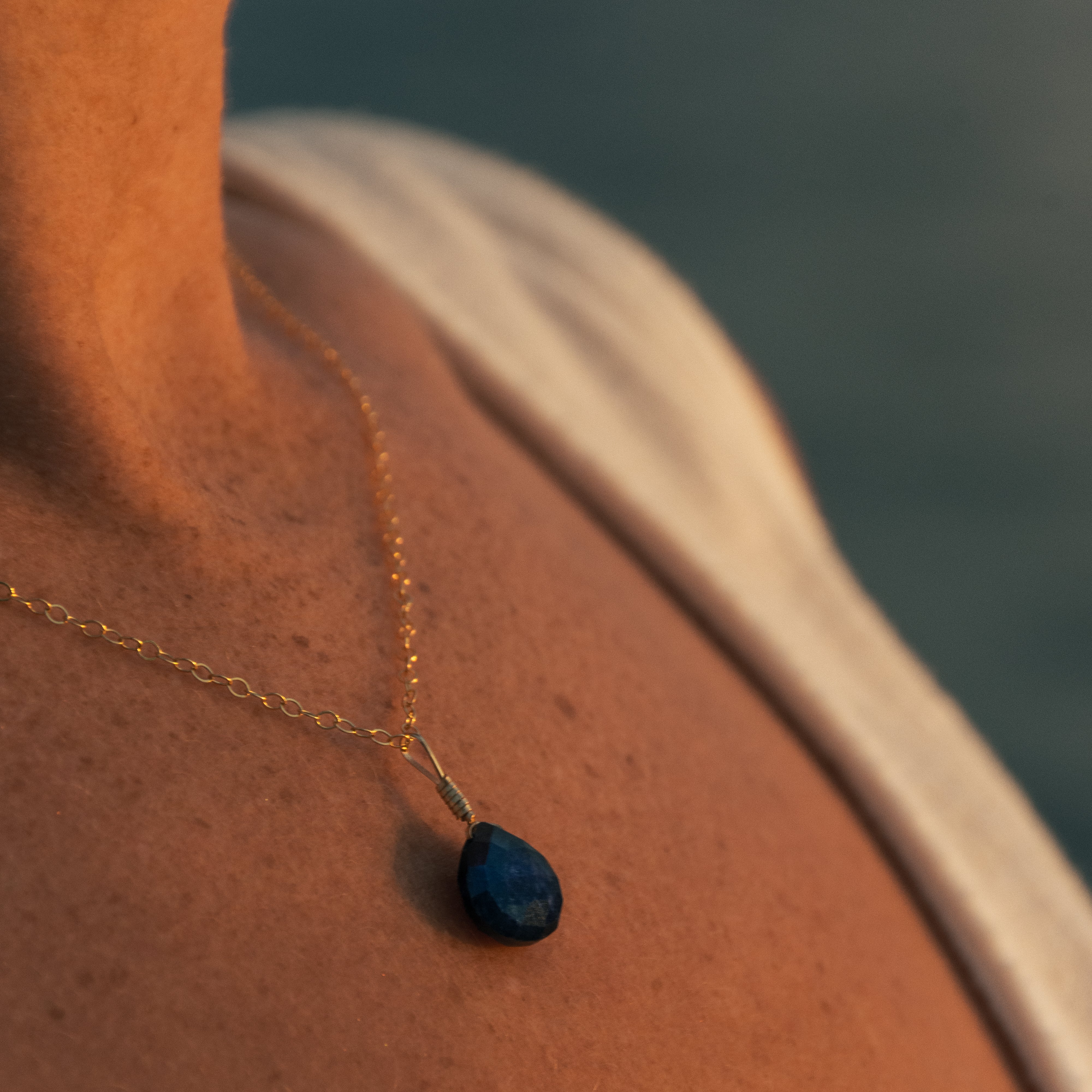 Simple Sapphire Necklace