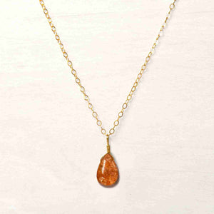 Sunstone Simple Necklace