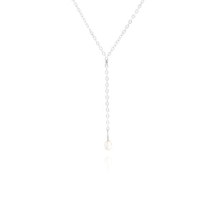 Freshwater Pearl | Lariat Drop Necklace