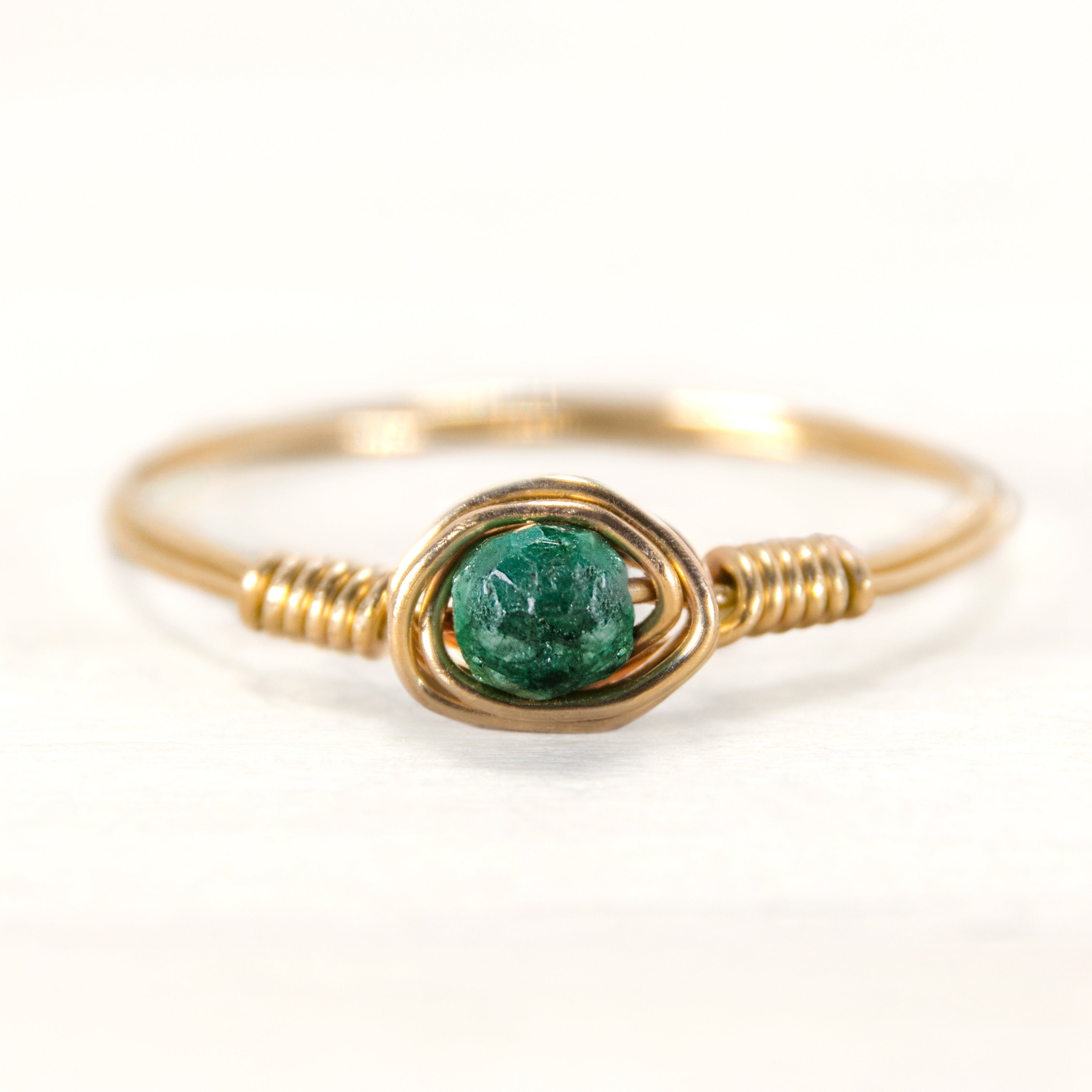 Emerald Dainty Ring - Kindness Gems
