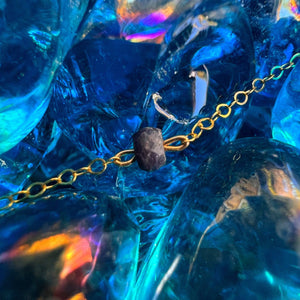 sapphire dainty gemstone choker necklace 