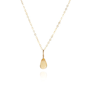 Citrine Simple Necklace