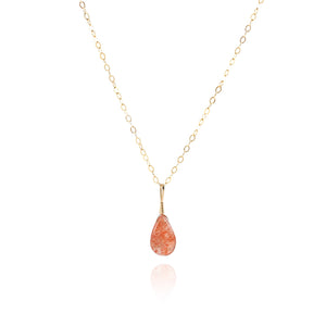 Sunstone Simple Necklace
